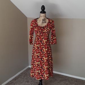 Boden Red Floral Dress